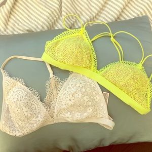 Victoria secret lace bralette bundle
